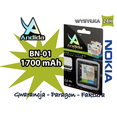 BATERIA NOKIA BN-02  Li-Ion / 2000mAh / Andida Nokia XL ,XL Dual SIM, RM1030 , RM1042